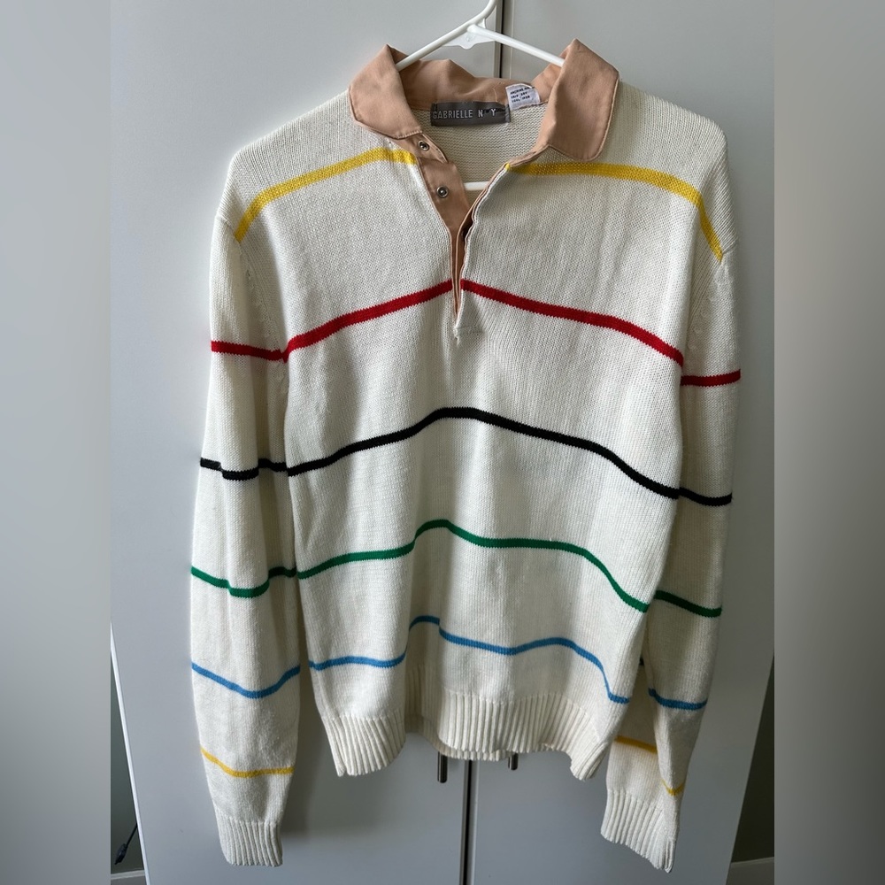 Vintage Gabrielle New York polo sweater